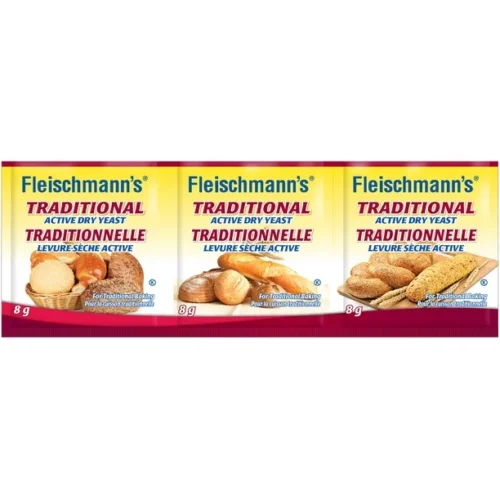 Fleischmann's Traditional ACTIVE Dry Yeast Strips, 3 x 8 g