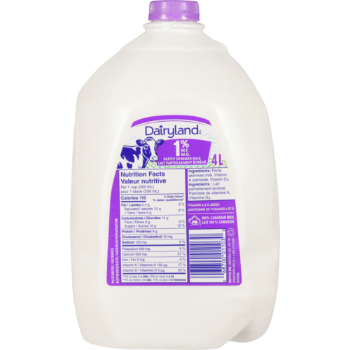 Dairy Land Fresh Milk  1% (4l)