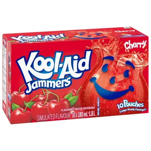 Kool-Aid Jammers, Cherry, 10 x 180mL Pouches