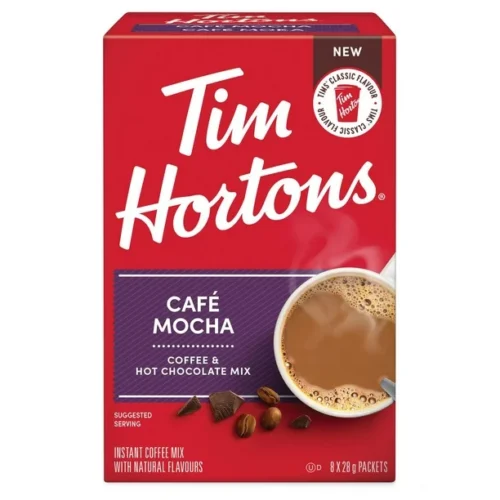 Tim Hortons Cafe Mocha ( Coffee & Hot Chocolate Mix ) 8 X 28g Pack