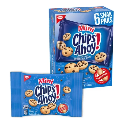 Chips Ahoy! Mini Original Chocolate Chip Cookies, Individually Wrapped, 6 Snack Pack, , 150 g56 g