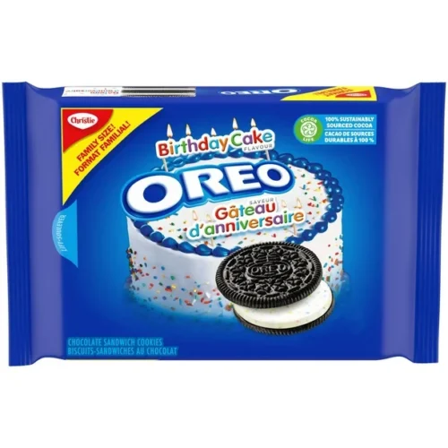 OREO Birthday Cake Crème Cookies, 261g