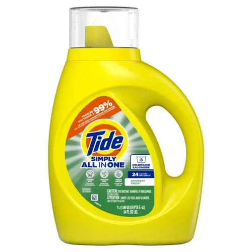 TIDE Simply Liquid Laundry Detergent, Daybreak Fresh, All-In-One Detergent, 1