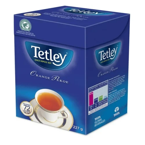 Tetley Orange Pekoe Tea, 72 tea bags  227g