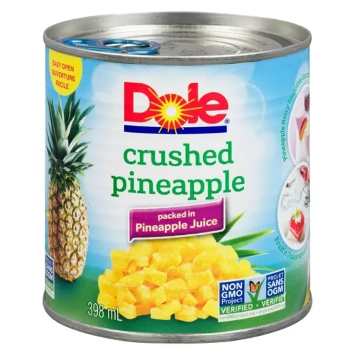 Dole Crushed Pineapple in Pineapple Juice, 398 mL