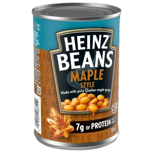 Heinz Maple Style Beans with Pure Quebec Maple Syrup, 398mL