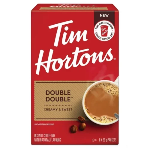 Tim Hortons Double Double ( creamy & sweet ) 8 X 28g Pack