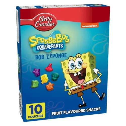 Betty Crocker Gluten Free SpongeBob SquarePants Snacks, 10 pouches, 226g