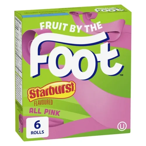 Fruit by the Foot Fruit Flavoured Snacks ,Starburst , 6 rolls, 128 g