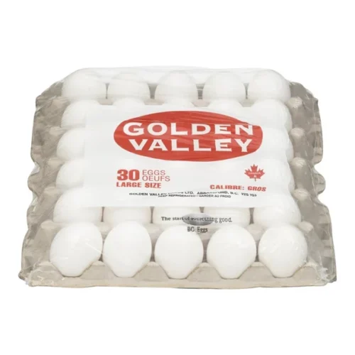 Golden Valley White Eggs 30 Pack Large