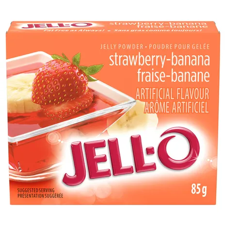 JELL-O Jelly Powder Strawberry Banana Gelatin Mix (85 g)