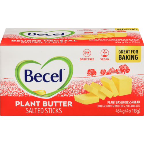 Becel Margarine Salted Plant-Based Sticks 454g ( 4 x 113g )
